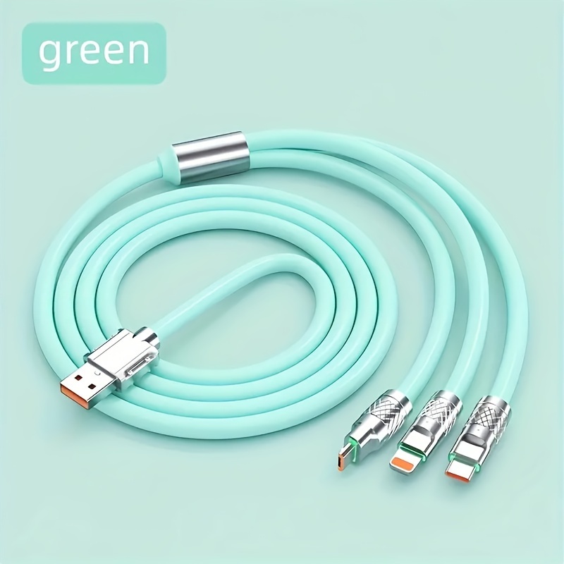 Câble De Chargeur USB Type-C 3 En 1 Ultra Rapide 120 W Pour IPhone Xiaomi  Redmi Oppo Vivo Et Autres Appareils À Pleine Vitesse ! - Temu Belgium