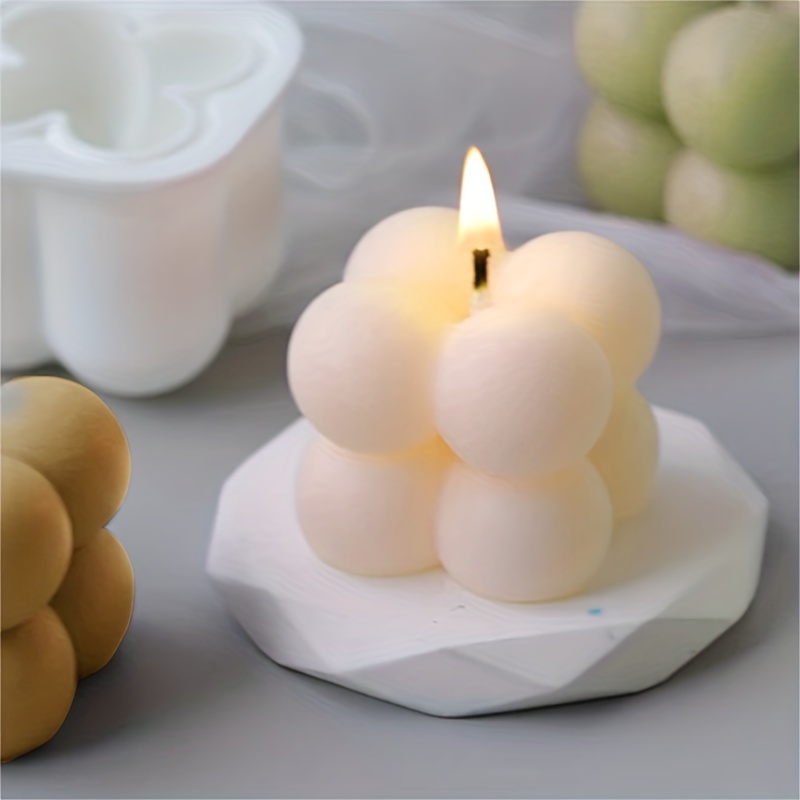 3d Magic Cube Candle Silicone Mold Creative Gypsum Candle - Temu