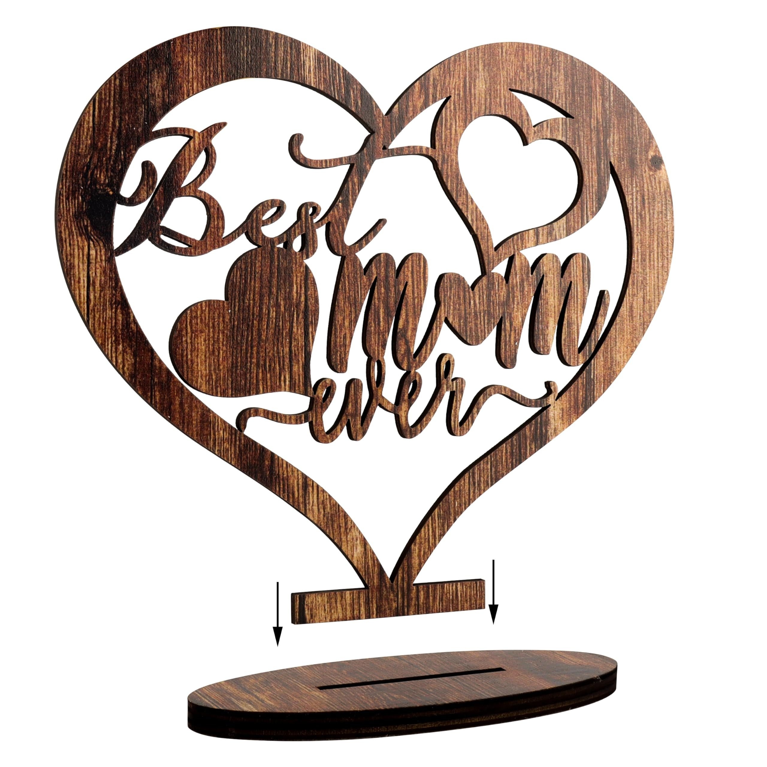 From Daughter To My Mom Round Wooden Sign Gift For Mom - Temu