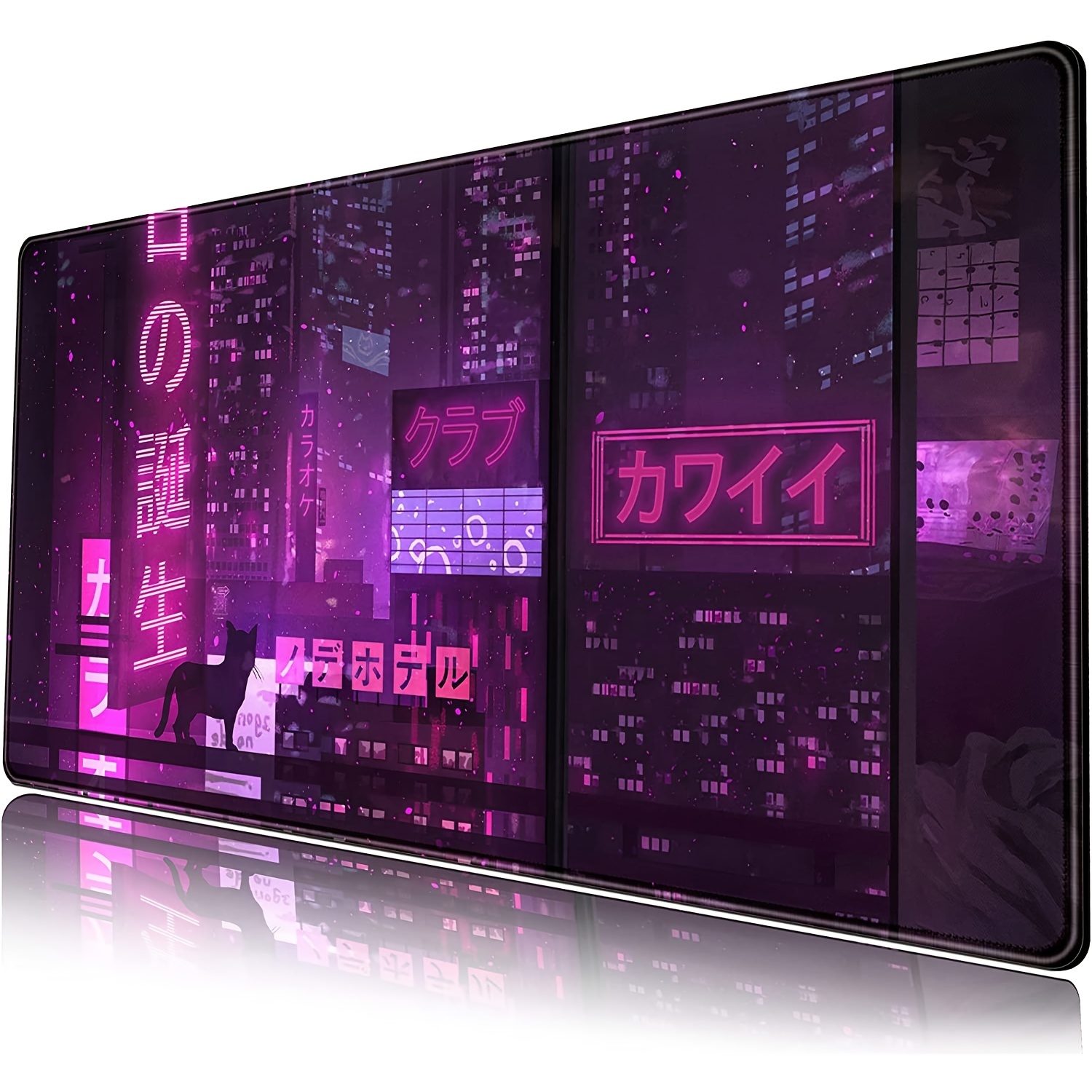 Purple Gaming Mousepad Japanese Desk Mat XXL Extended Anime Cool Large  Mouse Pad Keyboard Mouse Mat Desk Pad for Computer Laptop Gamers  31.5''X15.7