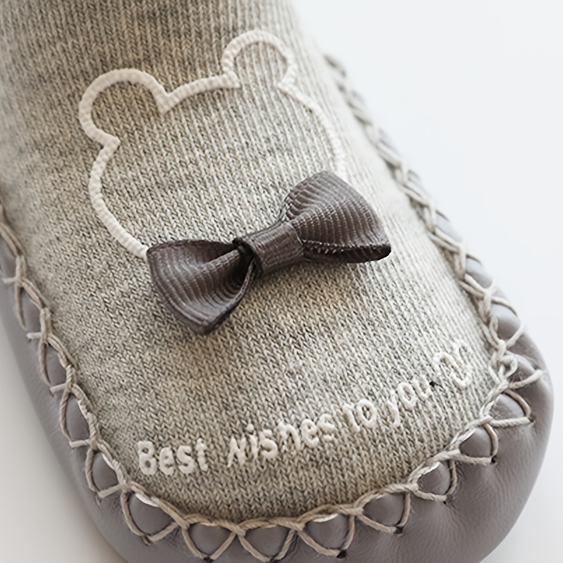 Chaussettes-chaussures montante pour bébé avec motif ourson - Le palais du  peton