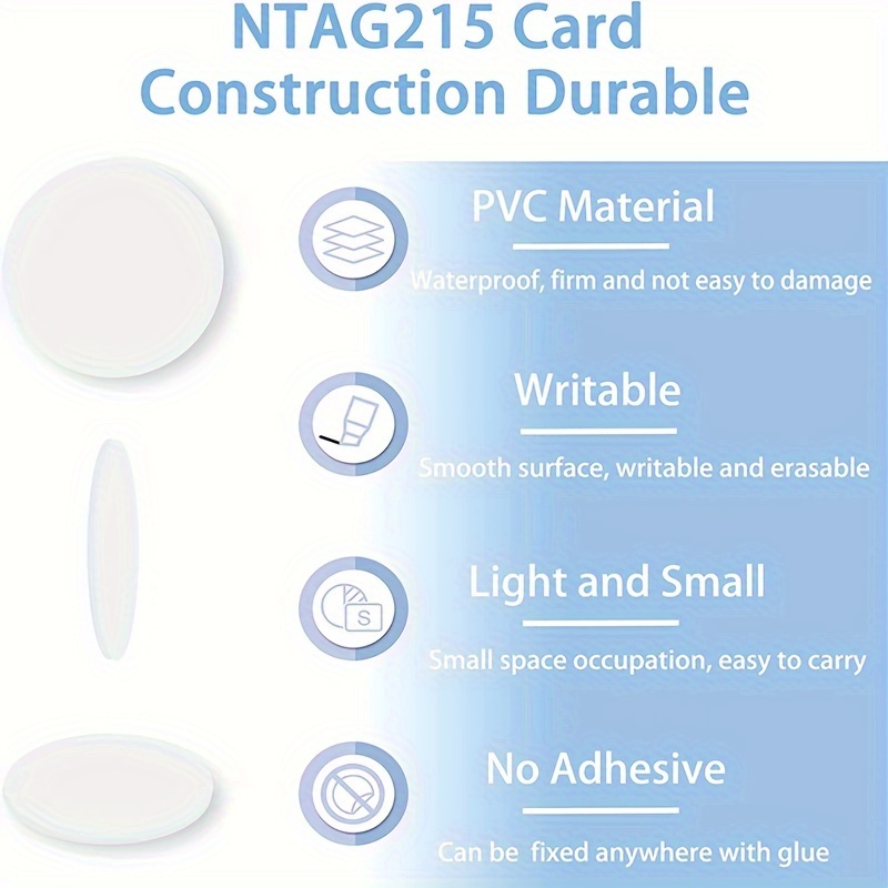 10/20/30/40/50PCS NTAG215 NFC Round CardS Tag Card Compatibili Con Amiibo,  Switch, TagMo E Telefoni Cellulari/dispositivi Con NFC - Temu Italy