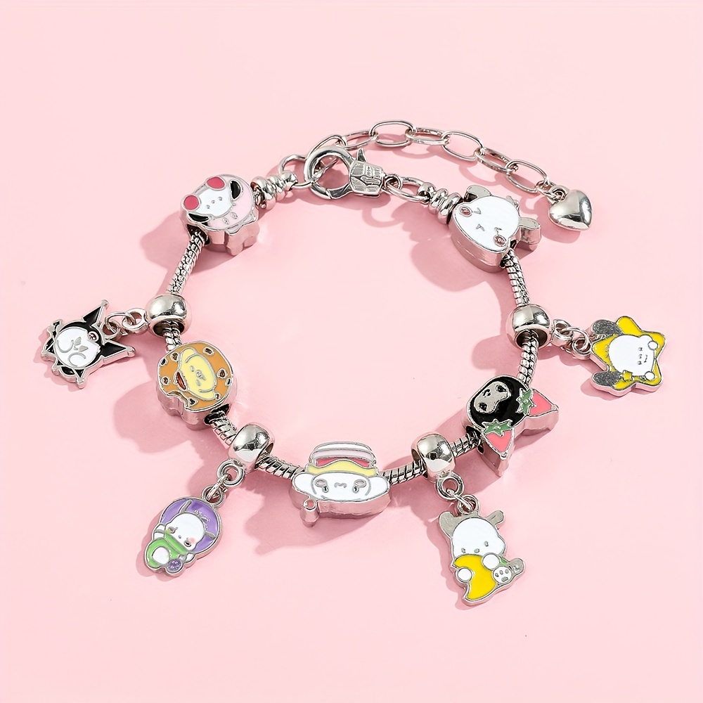 1pc Hello Kitty Charms Beads Bracelet/Bangle, Cute Accessories For Girls