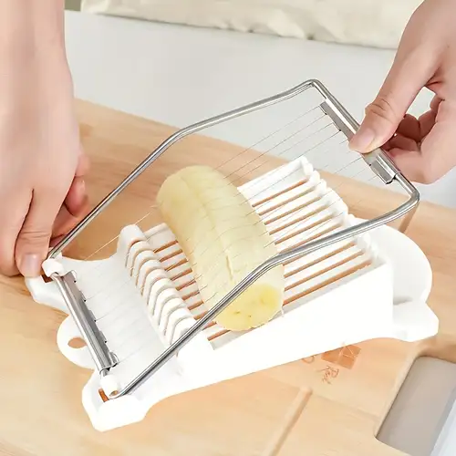 Multifunktionales Edelstahl-Draht-Lebensmittel-* Hand-Eier-* Gleichmäßiges Schneidewerkzeug * für weiche Früchte wie Bananen und * Haushaltsküchenzubehör