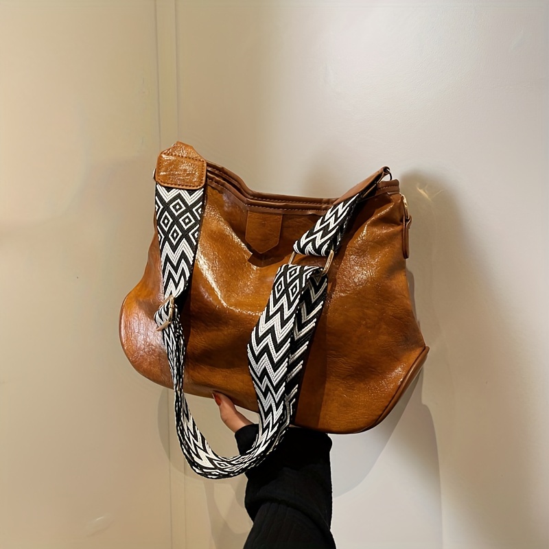 Ladies Classic Print Handbag Square Bag Crossbody Bag for Women