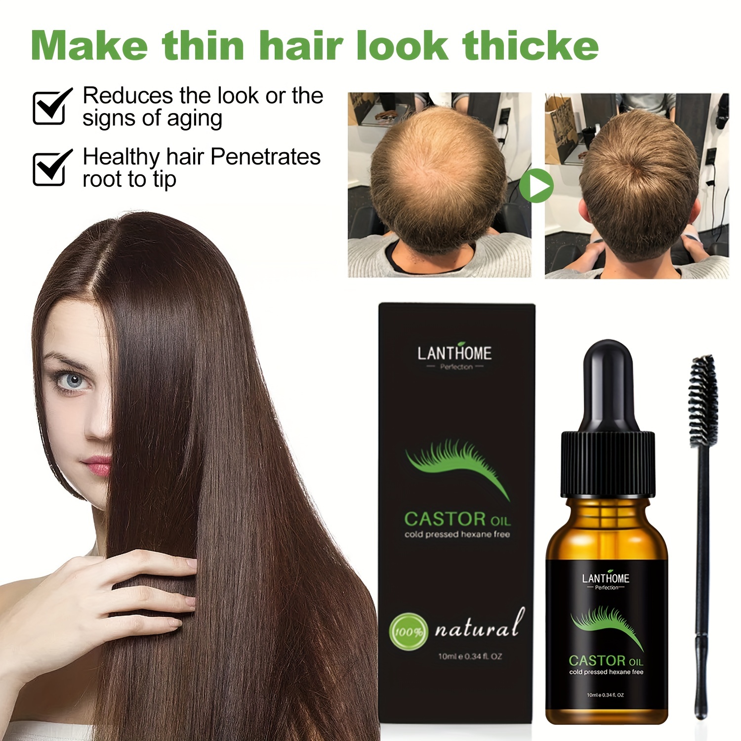 Handcraft Castor Oil for Hair Growth, Eyelashes and Eyebrows – Handcraft  Blends
