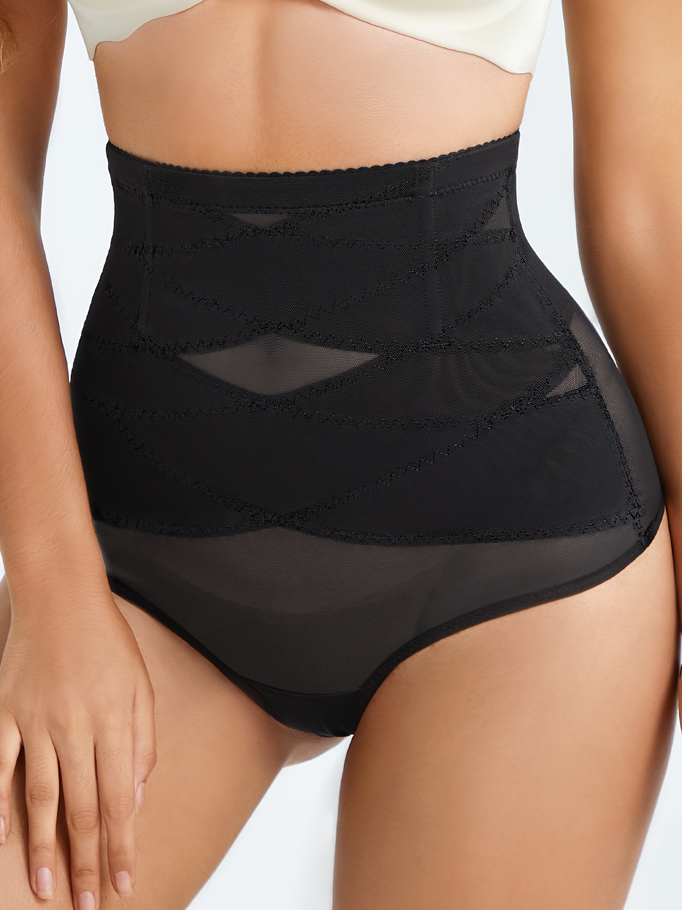 High Waist Shaping Thongs Tummy Control Compression Slimming - Temu