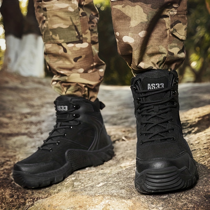 Mens Military Tactical Boots Wear Resistant Non Slip Combat Boots For  Outdoor Hiking Trekking, Shop The Latest Trends