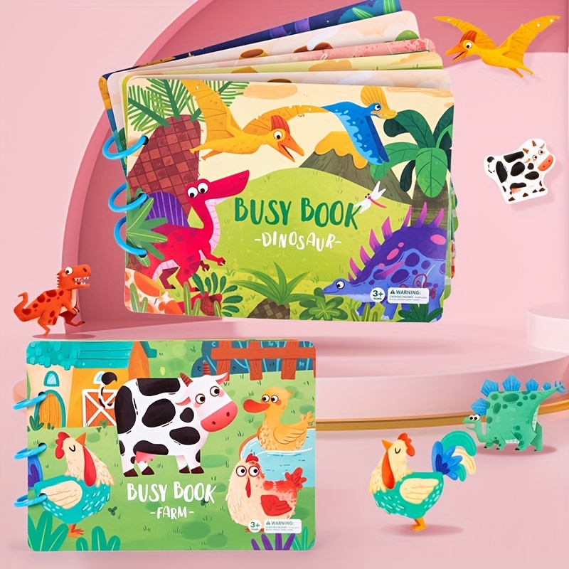 Felly Dinosaurio Busy Book, Libros Montessori, Libros Educativo