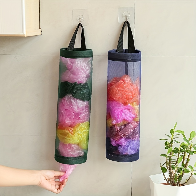 Breathable Mesh Garbage Bag Organizer Hanging Storage Bag Dispenser for  Reusable Plastic Bag Trash Kitchen Supplies Bag Holder - AliExpress
