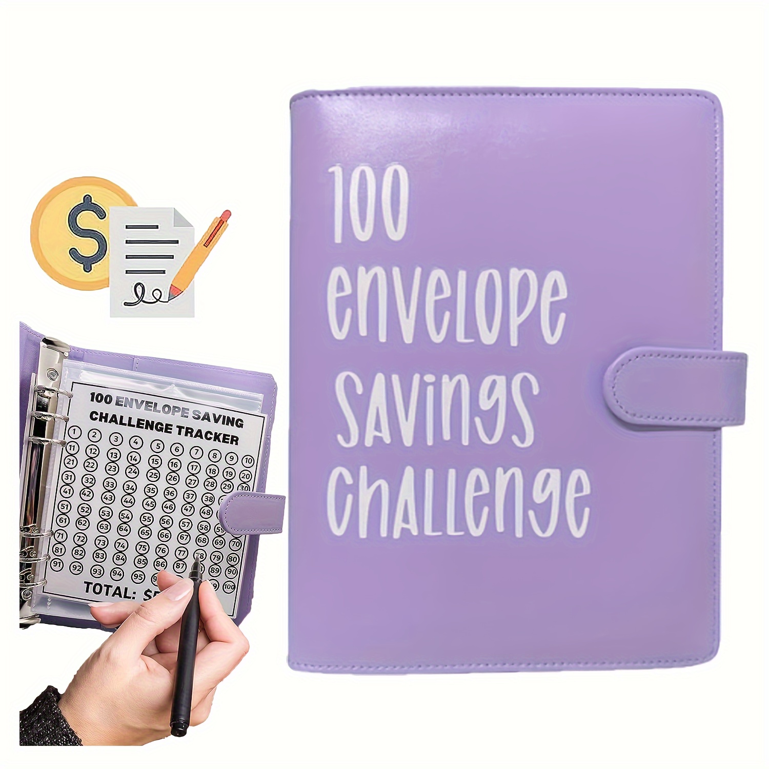 Sobres Efectivo 100 Sobres Desafío Ahorro Dinero Sobres - Temu