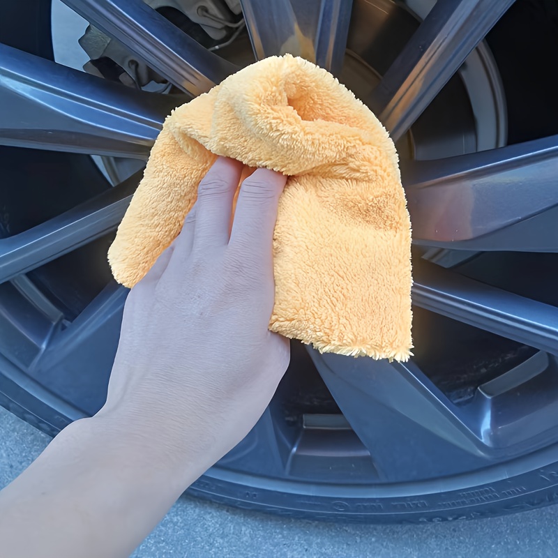 Multipurpose Plush Microfiber Cleaning Cloth Towel For Household, Car  Washing, Drying & Auto Detailing (, Grey&yellow) - Temu