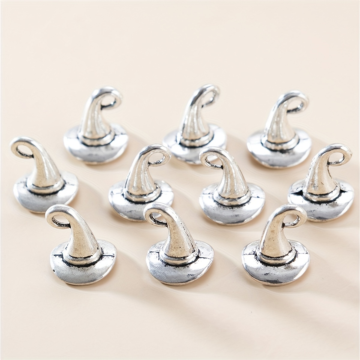 Zinc Alloy Vintage Wizard Hat Witch Hat Charms For Diy - Temu