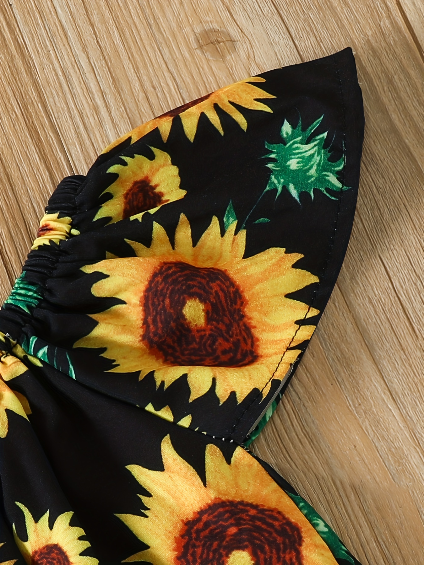 Women's Regular Yellow Big Sunflower Pattern Print Leggings