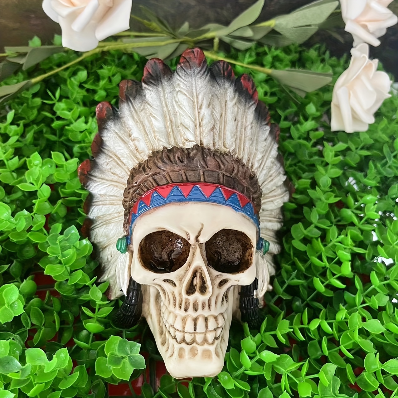 South American Style Skull Home Props Ornaments halloween - Temu