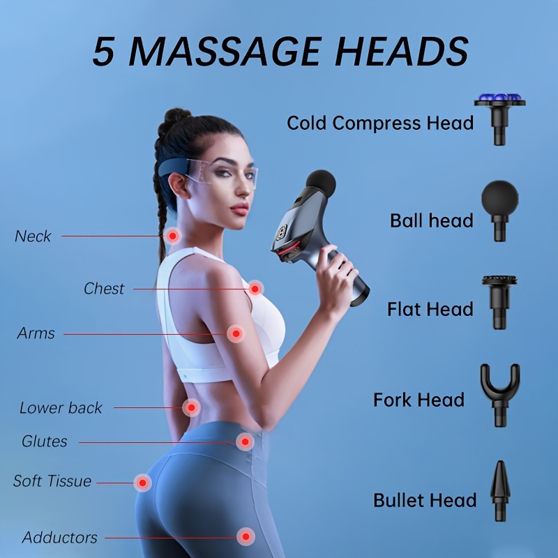 Massage Gun Deep Tissue Massager Portable Muscle Massage Gun - Temu