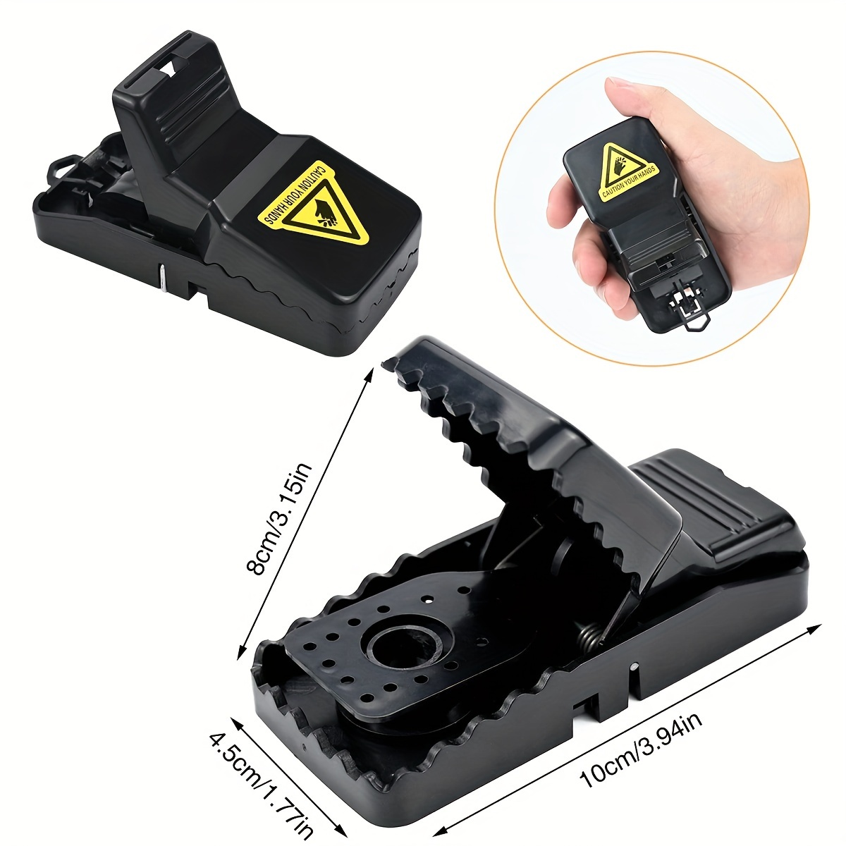 High Sensitivity Aggressive Bites Mouse Clip Mouse Trap Boxed Mouse Trap  With Removable Bait Cup, Indoor And Outdoor Universal - Temu