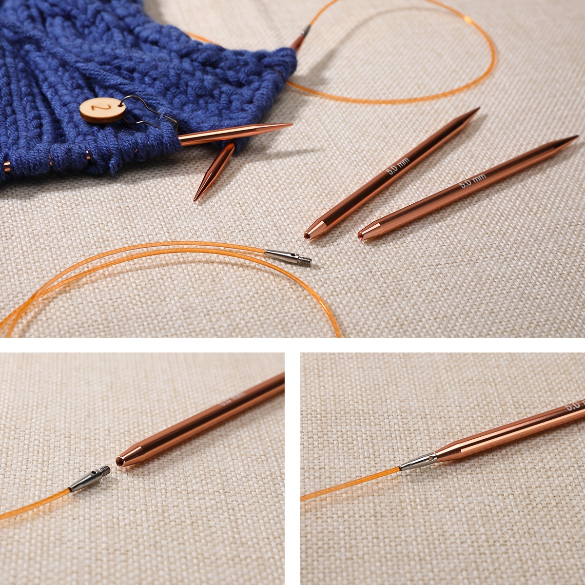 Aluminum Circular Knitting Needles Set Interchangeable - Temu