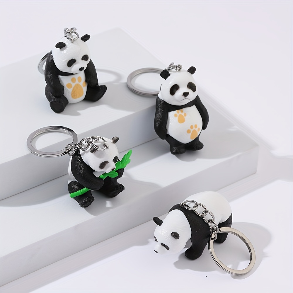 1pc Cute Panda Key Chain Creative Life Panda Keychain Car Key Ring Bag  Pendant - Jewelry & Accessories - Temu Romania