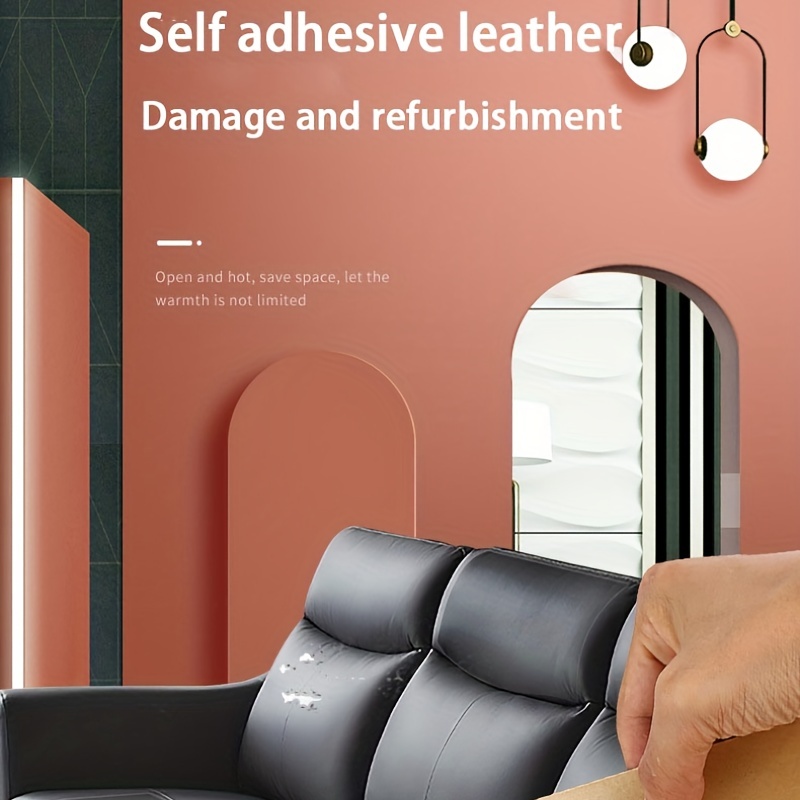 Self-Adhesive Leather Refinisher Cuttable Sofa Repair [Video] in 2022, Couch repair, Diy furniture re…