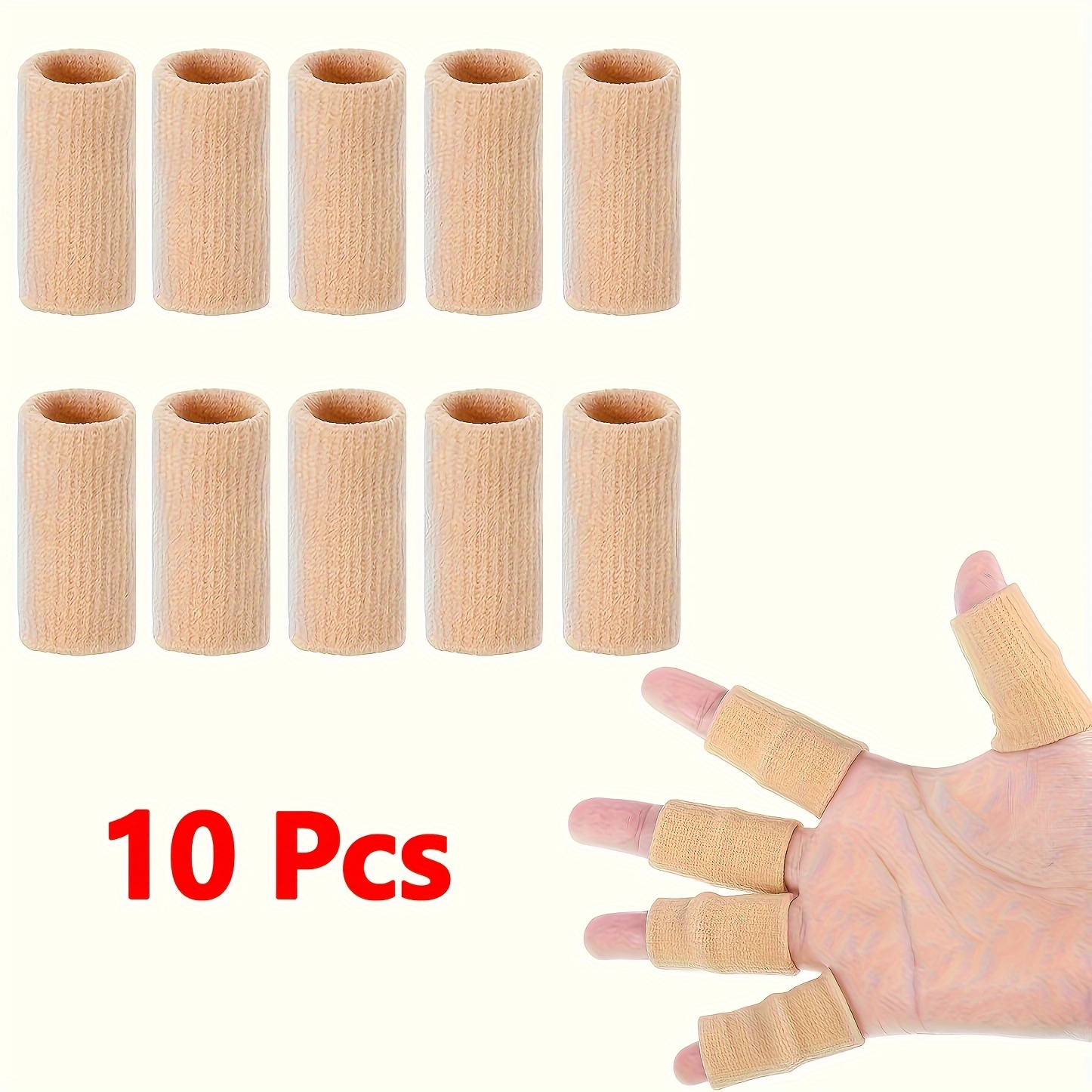 10pcs Summer Finger Sleeves Sport Elastic Arthritis Trigger Braces