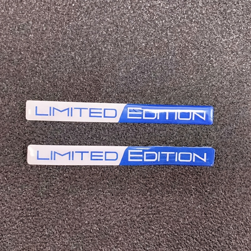 2pcs Limited Edition Emblem Badge car Sticker Limited Edition Logo Black