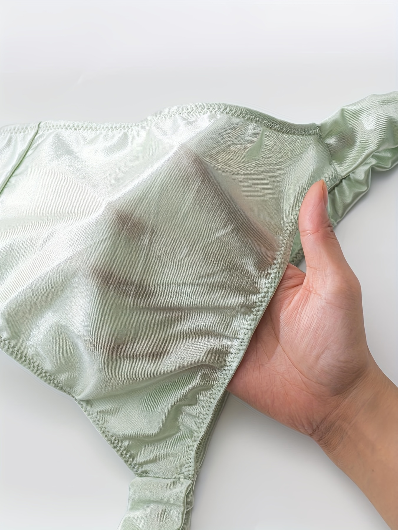 3pcs Rhinestone Decor Bikini Pantise, Comfy & Breathable Intimates Panties,  Women's Lingerie & Underwear