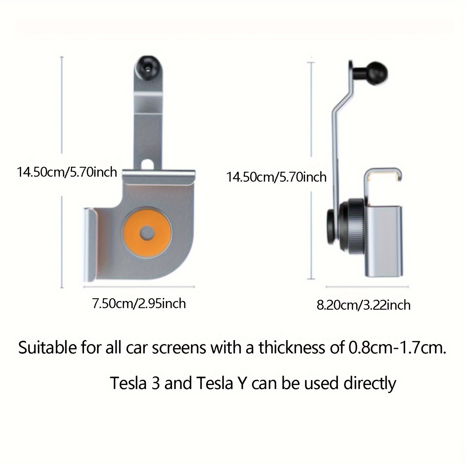 Phone Mount For Tesla Model 3/Y, Magnetic Car Screen Phone Mount For IPhone 15, 14, 13 Series And All Phones With Magnetic Case Foldable Phone Holder_voghion.com