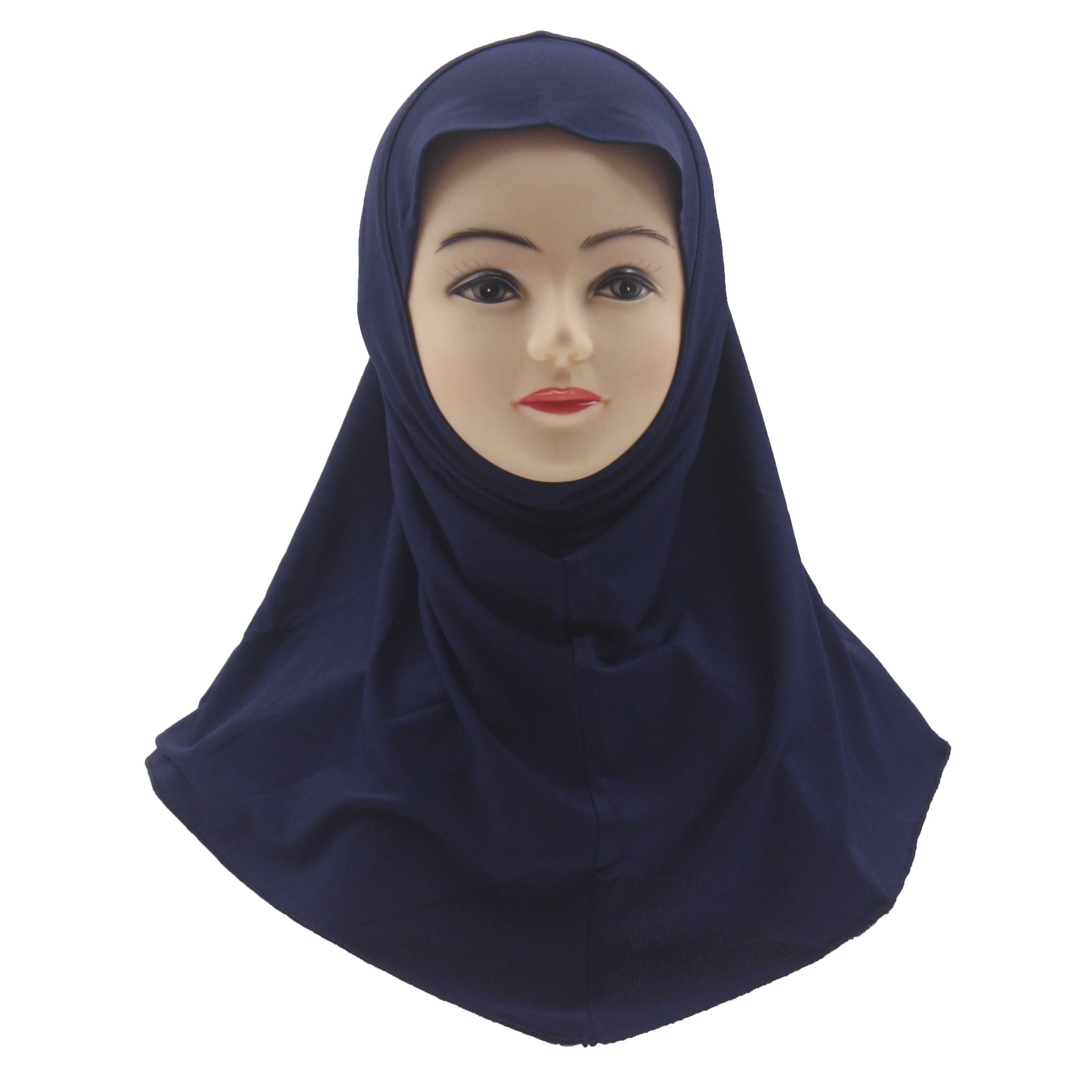 Small Size Hijab Soft Turban Neck Cover Shawl Solid - Temu Canada