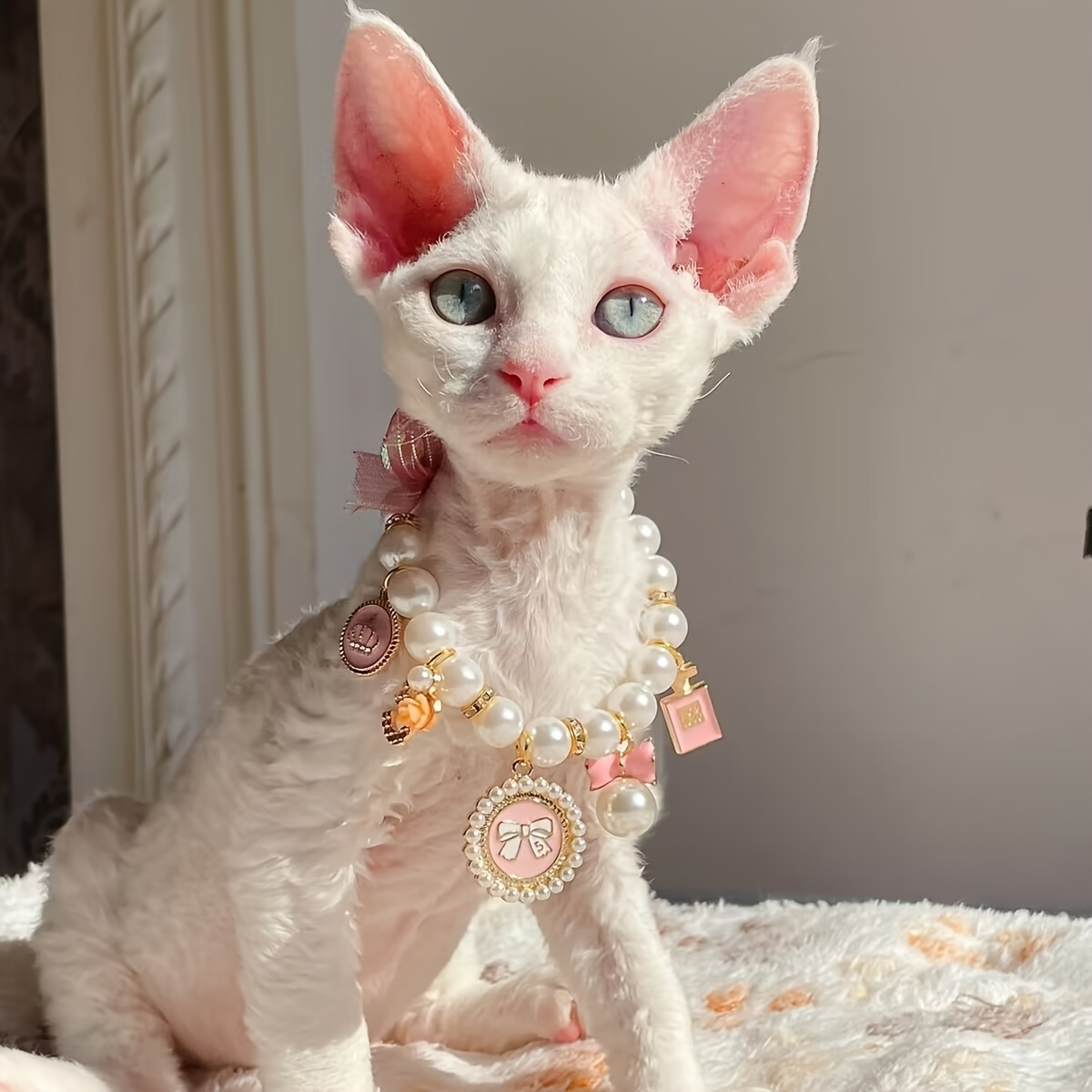 1pc Lindo Collar Colgante Gato Corona Decorada Diamantes - Temu Chile