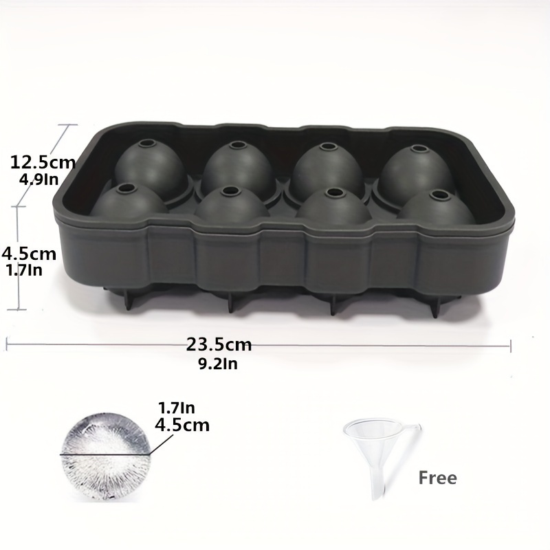 Ice Cube Trays Silicone, Large Ice Ball Mold for Whiskey Cocktails &  Bourbon, Reusable and BPA Free