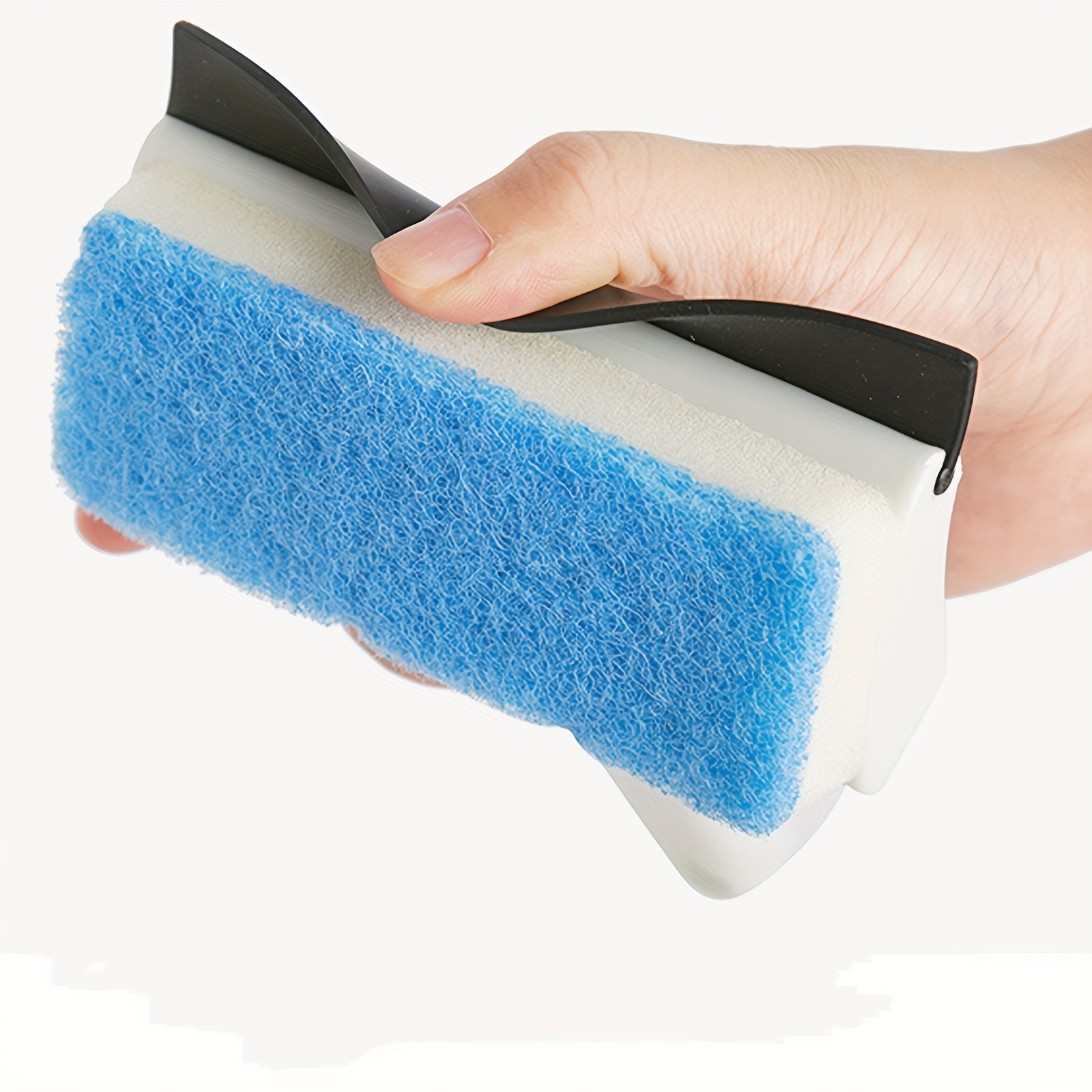 2 In 1 Professional All Purpose Window Squeegee For Car Windshield Shower  Door Boat Squeegee Dual Side Blade Rubber Scrubber Sponge, Shop The Latest  Trends