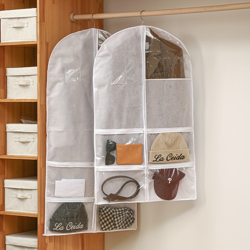 Bag Storage Hanging Bag Wardrobe Hanging Dustproof Fabric - Temu