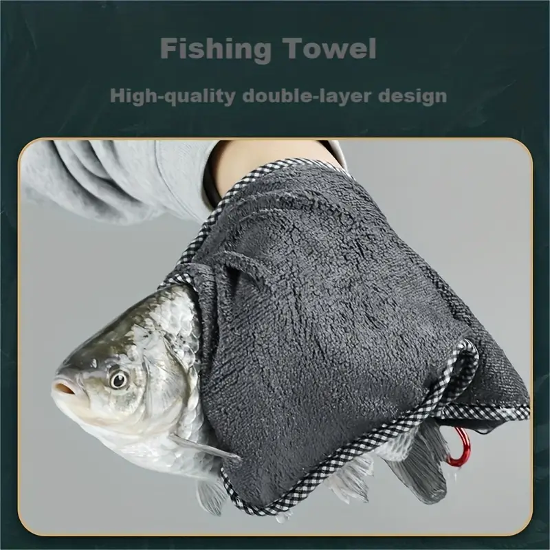 Portable Double Layer Thickened Fishing Towel Solid Color - Temu Saudi  Arabia