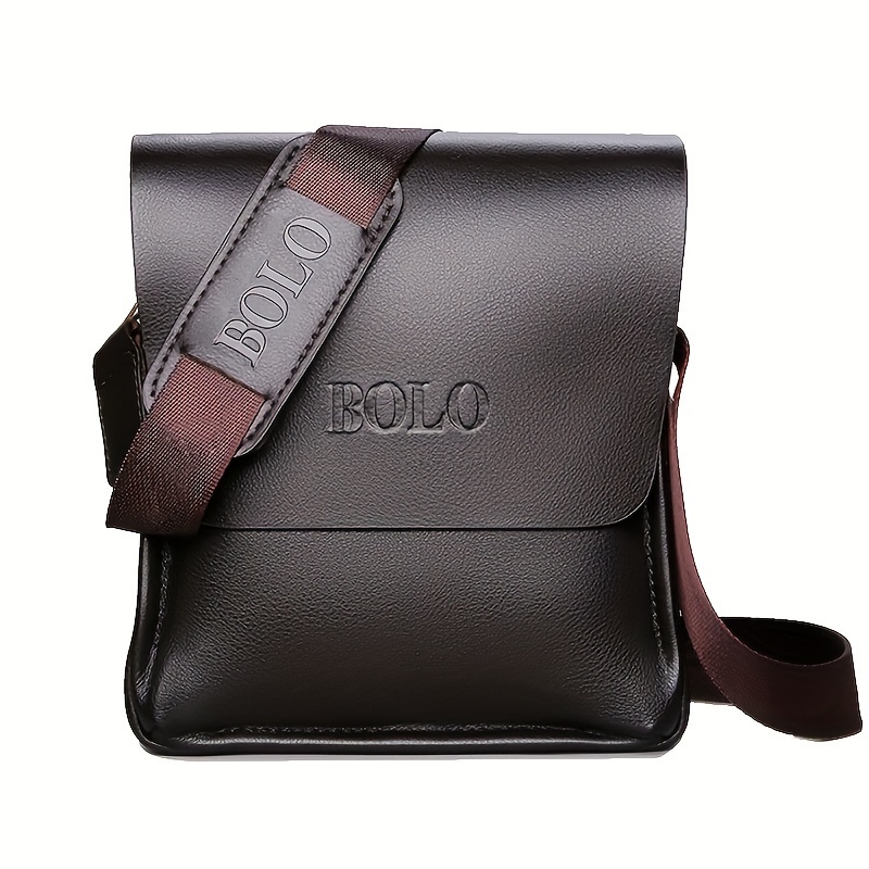 Bolso Pecho Cuero Genuino Hombre Nuevo Bolso Hombro Moda - Temu