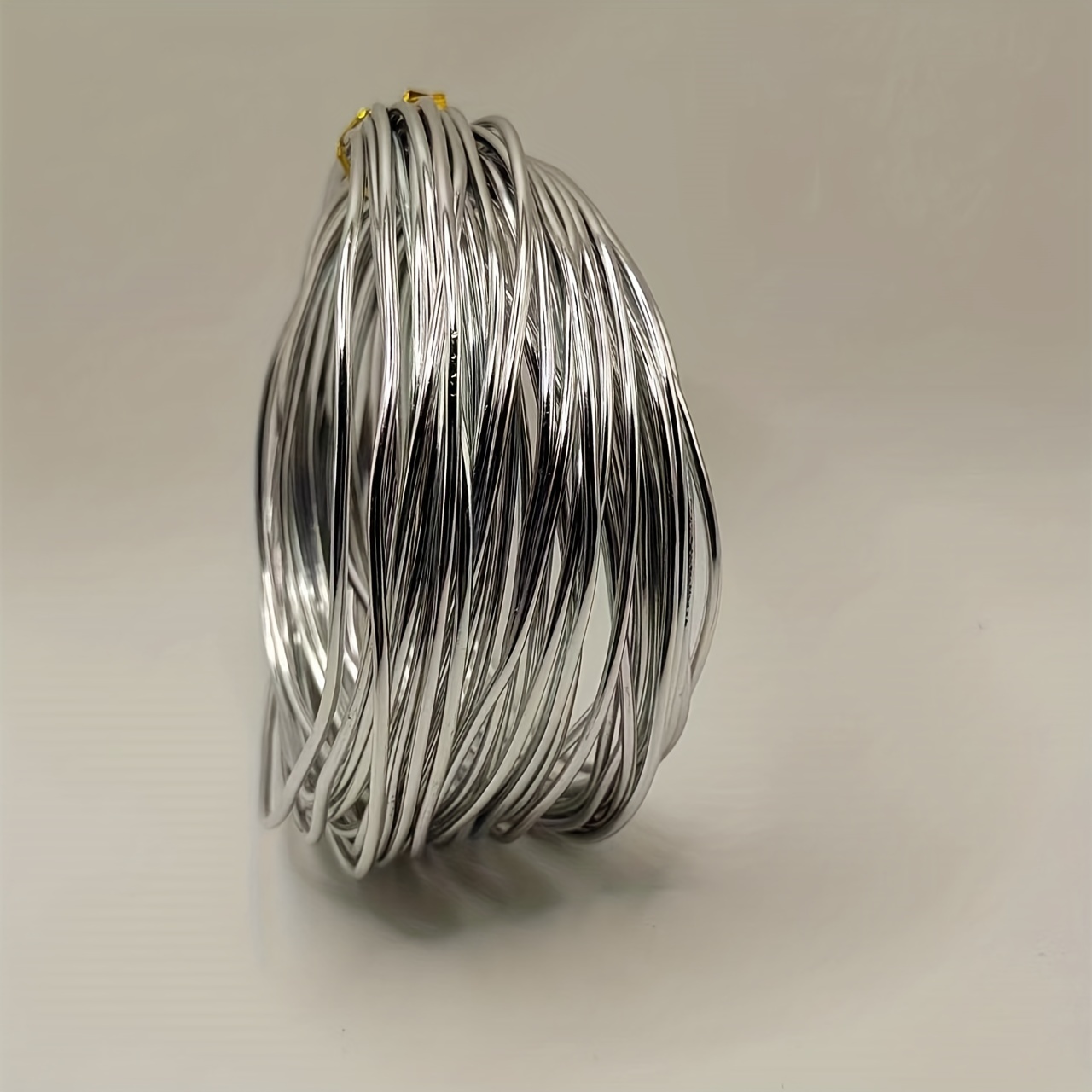Silver Aluminum Craft Wire, 5 Assorted Sizes (1 mm, 1.5 mm, 2 mm, 2.5 mm  and 3 mm in Thickness) Aluminum Wire Rolls for DIY Sculpture and Crafts,  Each