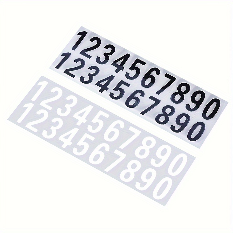 Decal Mailbox Numbers With Street Name and House Number 