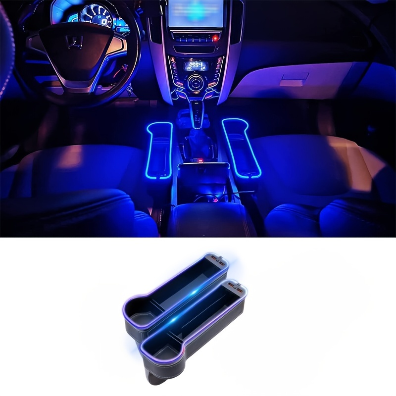Bluethy Seat Gap Organizer Multi-function Charging Cord Hole Convenient Auto  Seat Gap Storage Box for Car 