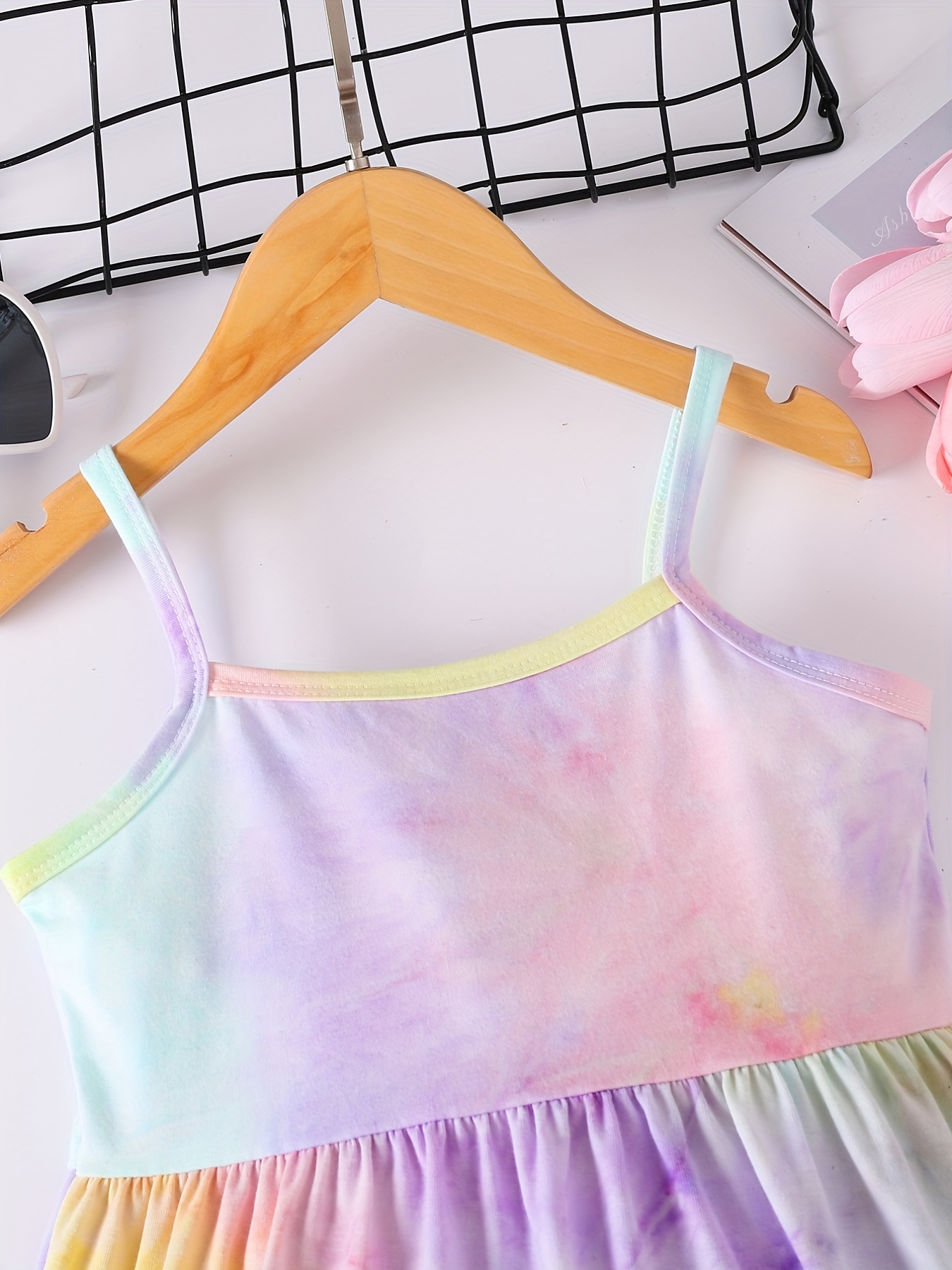 girls dye cami dress party kids summer clothes - Temu Philippines