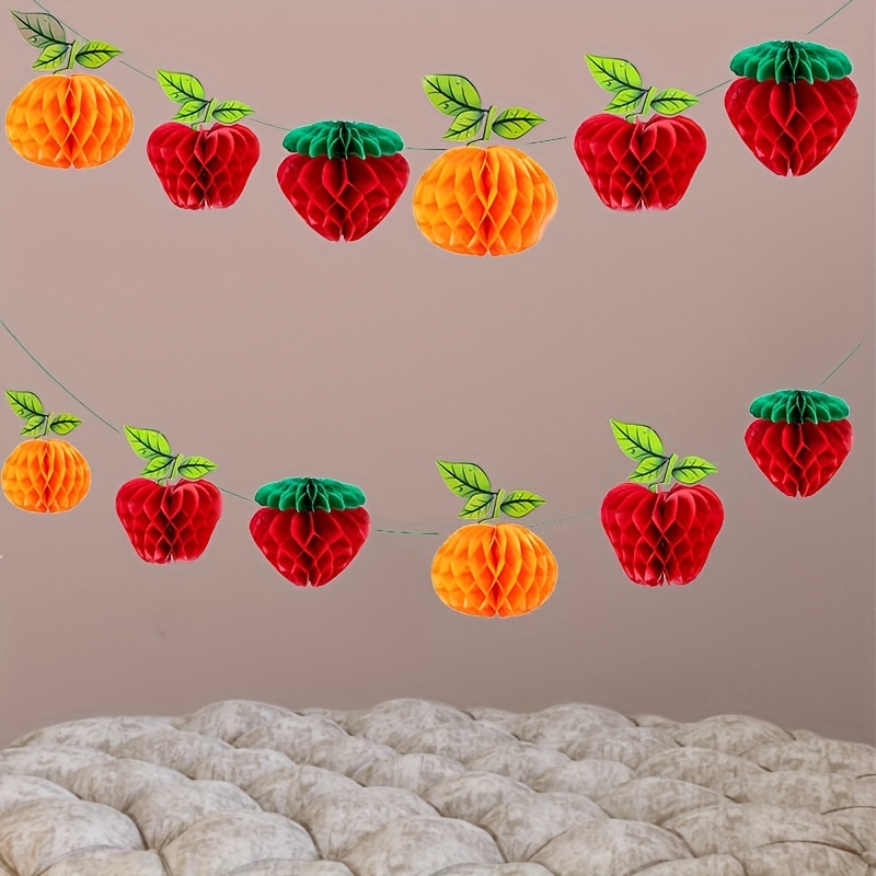 3Pcs Large Size Strawberry Party Decorations Fruit Themed Party Decor  Strawberry Birthday Decorations for Girl Hungry Caterpillar Party Supplies