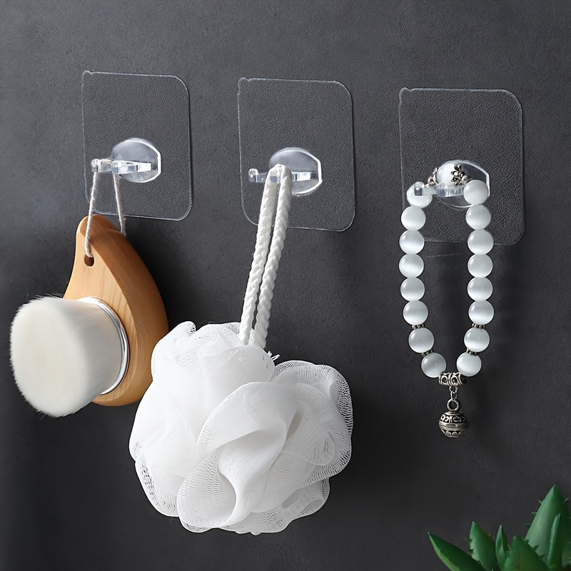 Silicone Traceless Hook, Strong Adhesive Wall Hooks, Bathroom