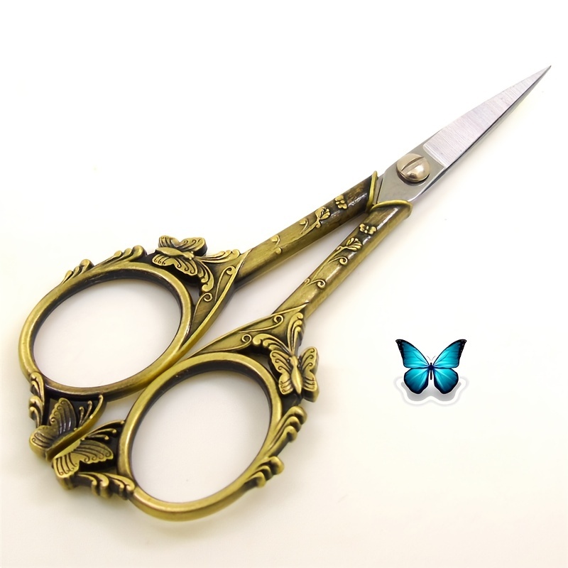 Stainless Steel Retro Small Scissors Butterfly - Temu