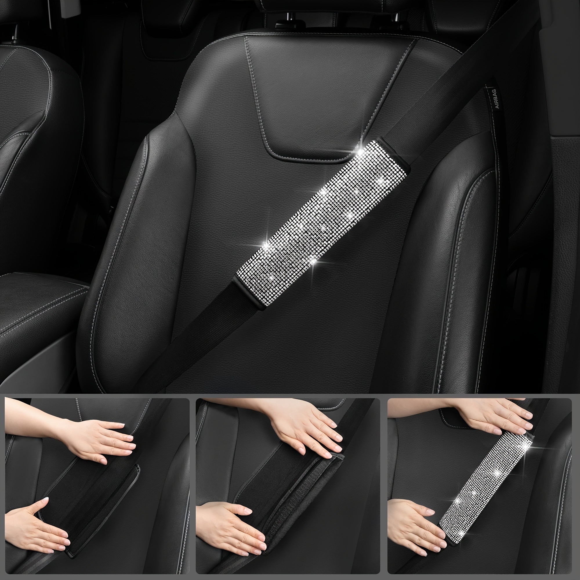 Bling Seat Covers Sets Bling Car Accessories Set Women - Temu