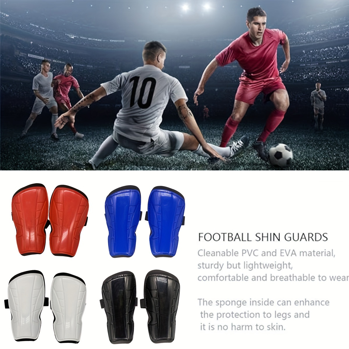 Soccer Guards Pads Soccer Equipment Football Games - Temu
