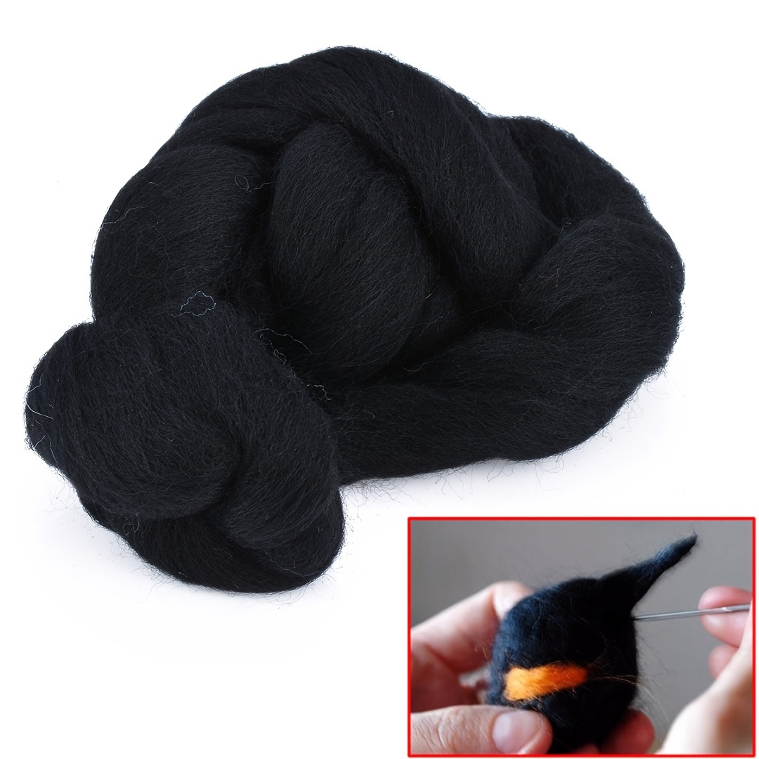 Genuine Wool Top Fibre Roving For Needle Felting Materials - Temu