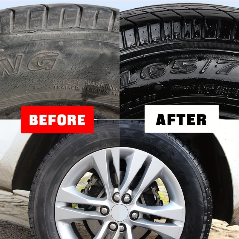 Car Tire Refurbishment Black And Bright Coating Paste Tire - Temu
