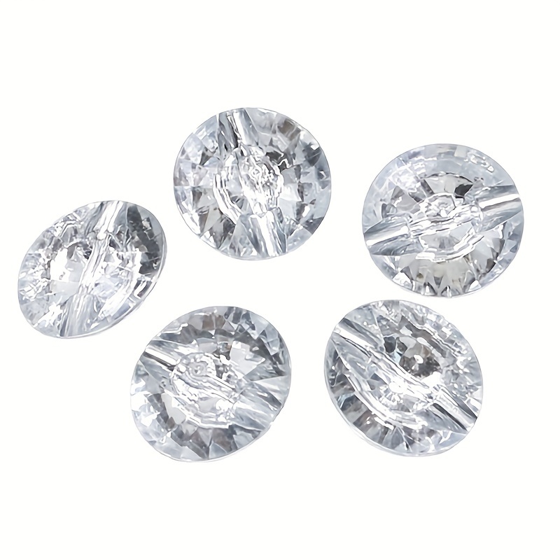 Round Acrylic Crystal Buttons Rhinestone Upholstery Buttons - Temu