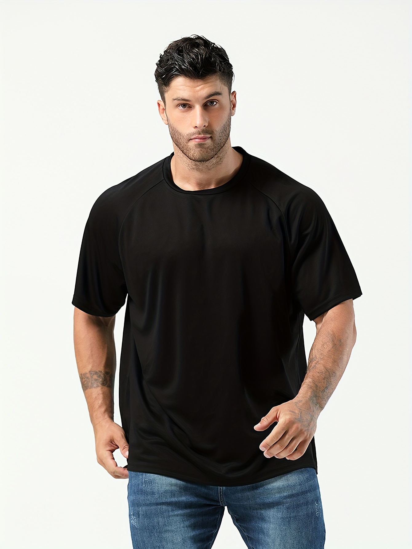 Mens Cotton tees Loose fit Fishing Shirt Men with Hood Muscle tee Shirts  for Men Lightweight Black Button up Shirt Men Short Sleeve Plus Size Clothes  3X Yoga Tops for Men Crop