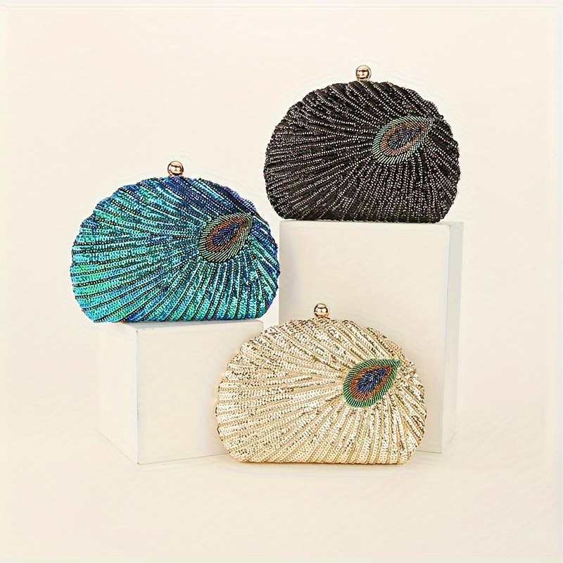 Peacock best sale evening bag