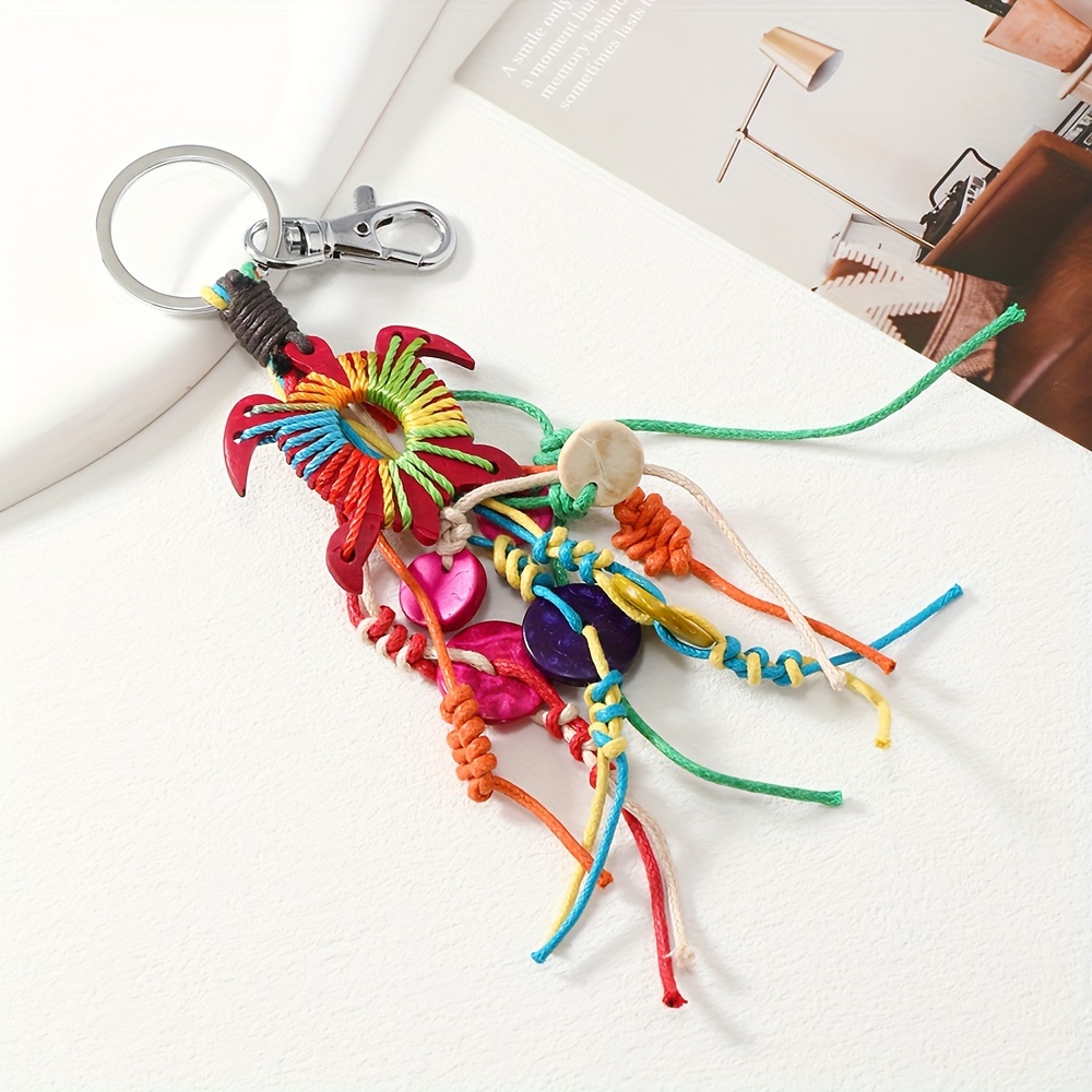 Silk hot sale thread keychain